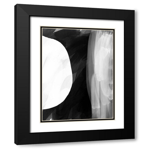 Missing Piece I Black Modern Wood Framed Art Print with Double Matting by Holman, Nicholas