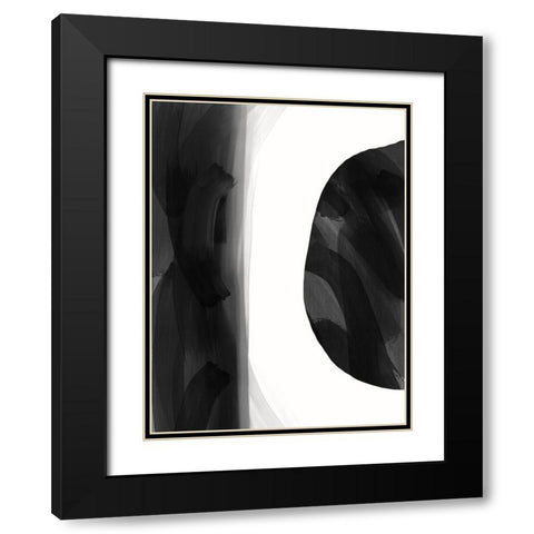 Missing Piece II Black Modern Wood Framed Art Print with Double Matting by Holman, Nicholas