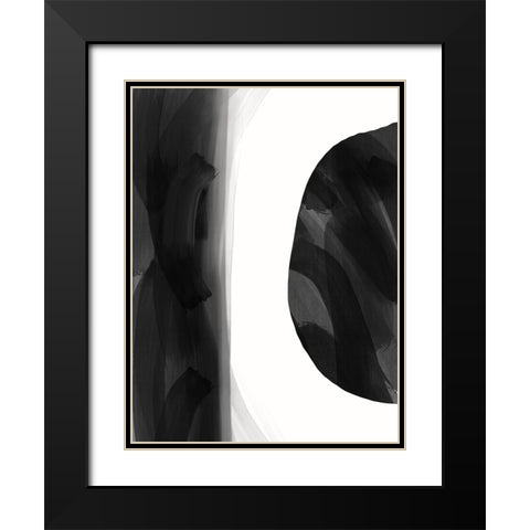 Missing Piece II Black Modern Wood Framed Art Print with Double Matting by Holman, Nicholas