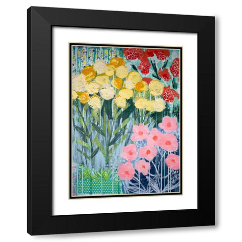 Summer Fragment Black Modern Wood Framed Art Print with Double Matting by Hampe, Shelley