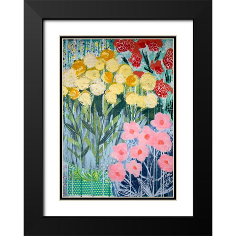 Summer Fragment Black Modern Wood Framed Art Print with Double Matting by Hampe, Shelley