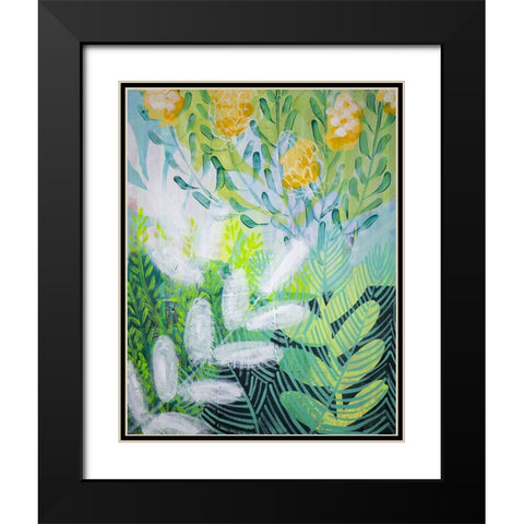 Fresh Beginning Black Modern Wood Framed Art Print with Double Matting by Hampe, Shelley