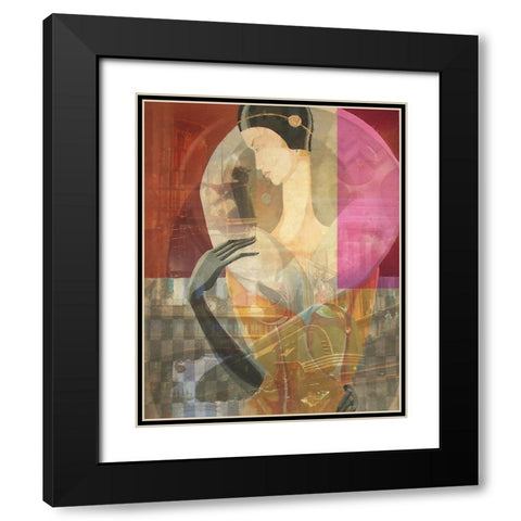 Retro Flair I Black Modern Wood Framed Art Print with Double Matting by Hunziker, Steve