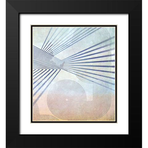 Straight Away III Black Modern Wood Framed Art Print with Double Matting by Hunziker, Steve