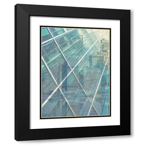 Cityworks IV Black Modern Wood Framed Art Print with Double Matting by Hunziker, Steve