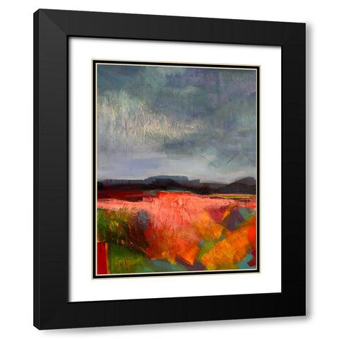 Landscape II Black Modern Wood Framed Art Print with Double Matting by Eaton, Winnie
