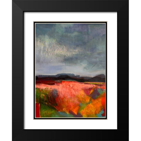 Landscape II Black Modern Wood Framed Art Print with Double Matting by Eaton, Winnie