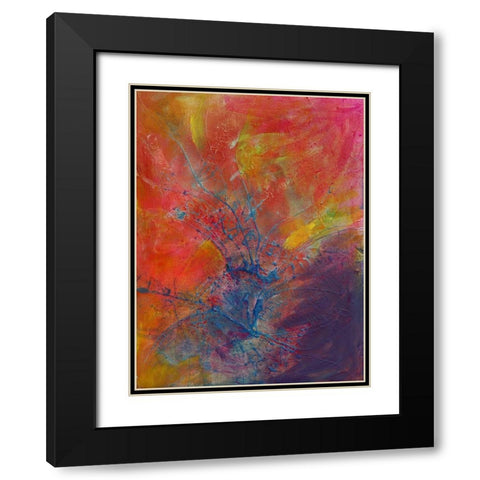 Impressionistic II Black Modern Wood Framed Art Print with Double Matting by Eaton, Winnie