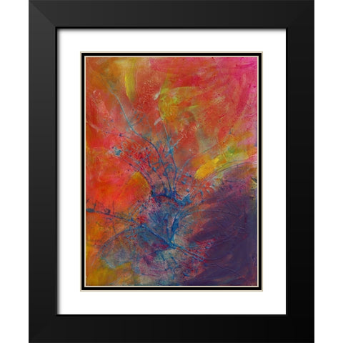 Impressionistic II Black Modern Wood Framed Art Print with Double Matting by Eaton, Winnie