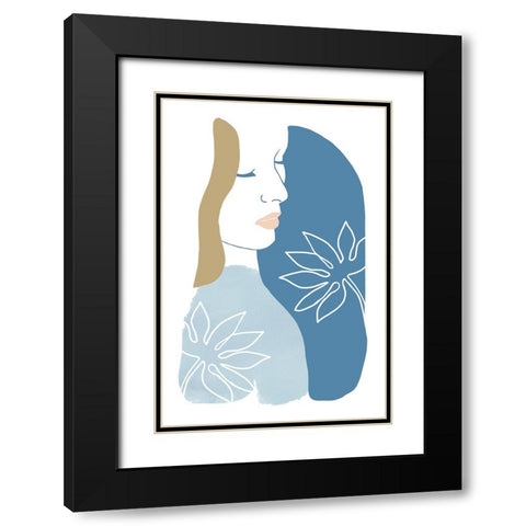 Santorini Days I Black Modern Wood Framed Art Print with Double Matting by Kouta, Flora