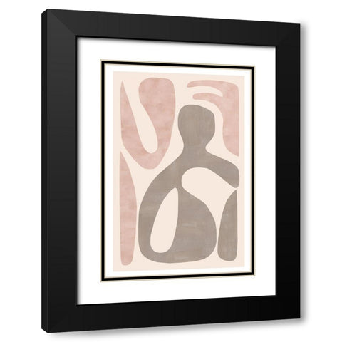 Equanimity II Black Modern Wood Framed Art Print with Double Matting by Kouta, Flora