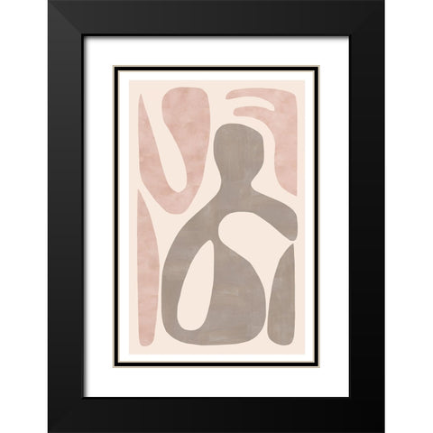 Equanimity II Black Modern Wood Framed Art Print with Double Matting by Kouta, Flora