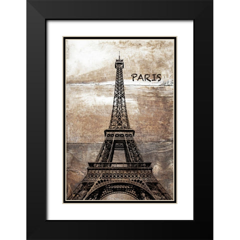 France I Black Modern Wood Framed Art Print with Double Matting by Orlov, Irena