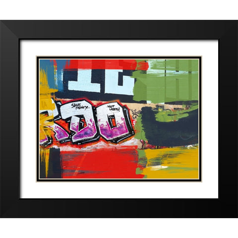 Street Art Project III Black Modern Wood Framed Art Print with Double Matting by Orlov, Irena
