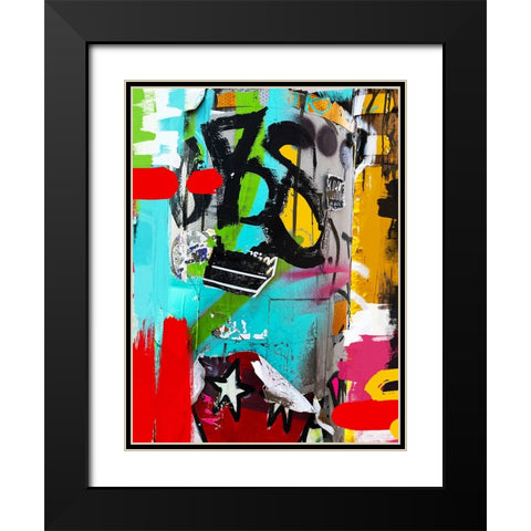 Street Art Project VI Black Modern Wood Framed Art Print with Double Matting by Orlov, Irena