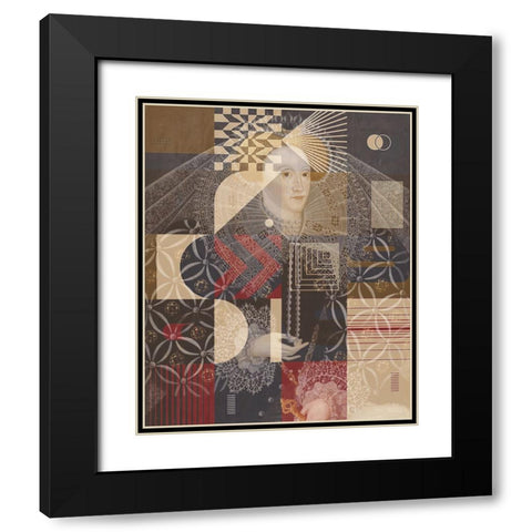 Elizabeth I of England Ampleforth Abbey, With a Touch of Modern Black Modern Wood Framed Art Print with Double Matting by Orlov, Irena