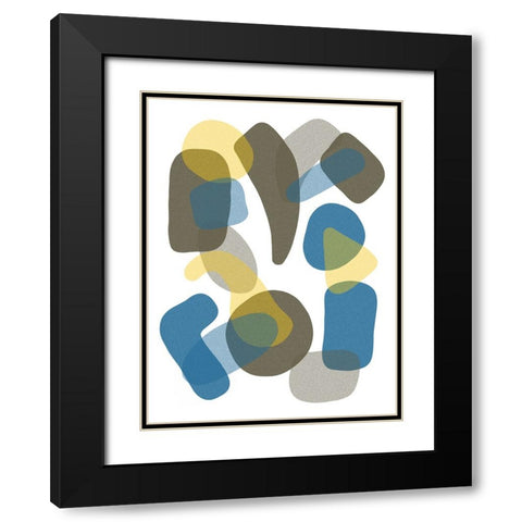 Floaters I Black Modern Wood Framed Art Print with Double Matting by Schlotzhauer, Jim