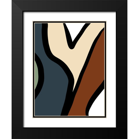 Taking Shape I Black Modern Wood Framed Art Print with Double Matting by Schlotzhauer, Jim
