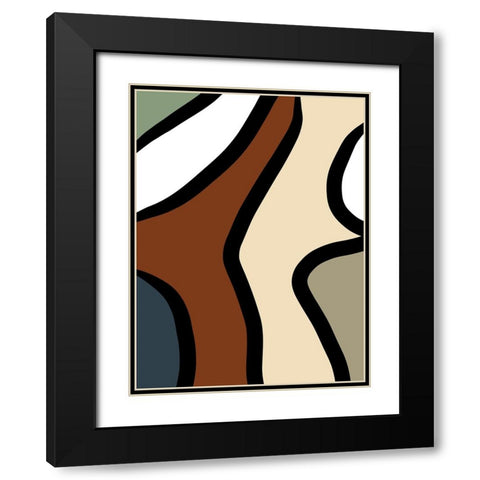 Taking Shape II Black Modern Wood Framed Art Print with Double Matting by Schlotzhauer, Jim
