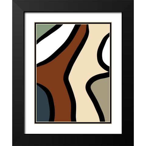 Taking Shape II Black Modern Wood Framed Art Print with Double Matting by Schlotzhauer, Jim