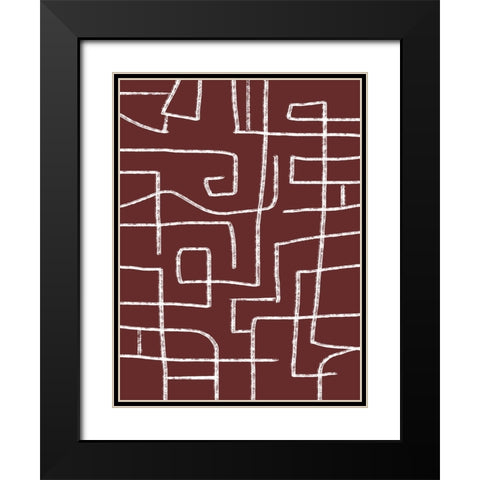 This is Where I Leave You III Black Modern Wood Framed Art Print with Double Matting by Schlotzhauer, Jim