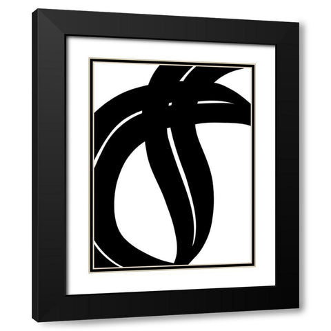 Lickety Split II Black Modern Wood Framed Art Print with Double Matting by Schlotzhauer, Jim
