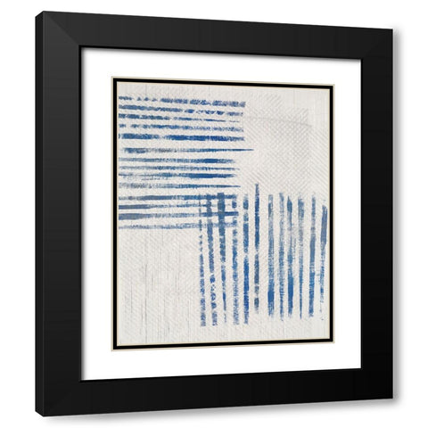 Linidge IV Black Modern Wood Framed Art Print with Double Matting by Smith, Karen