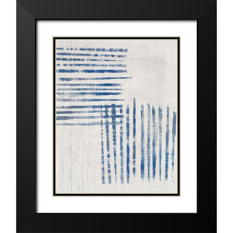 Linidge IV Black Modern Wood Framed Art Print with Double Matting by Smith, Karen