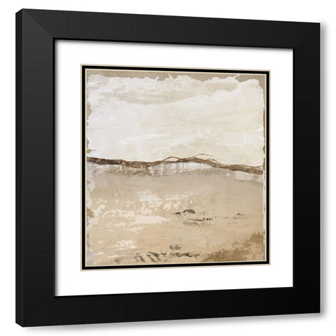 Crack and Groove I Black Modern Wood Framed Art Print with Double Matting by Smith, Karen