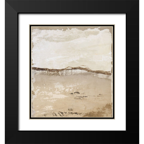 Crack and Groove I Black Modern Wood Framed Art Print with Double Matting by Smith, Karen