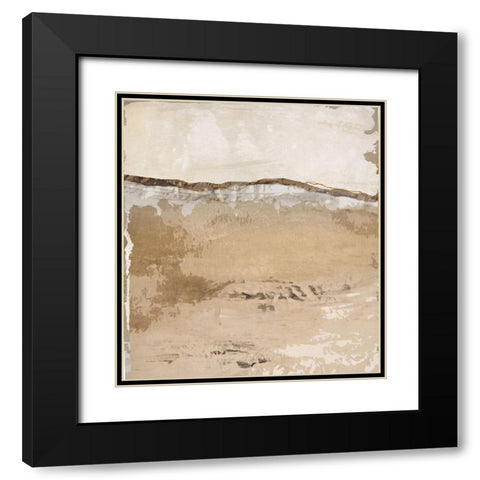 Crack and Groove II Black Modern Wood Framed Art Print with Double Matting by Smith, Karen