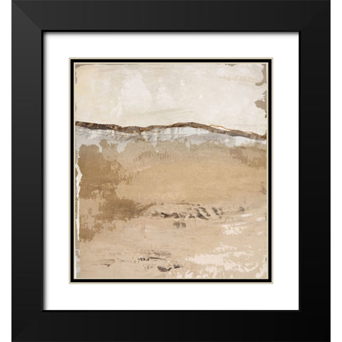 Crack and Groove II Black Modern Wood Framed Art Print with Double Matting by Smith, Karen