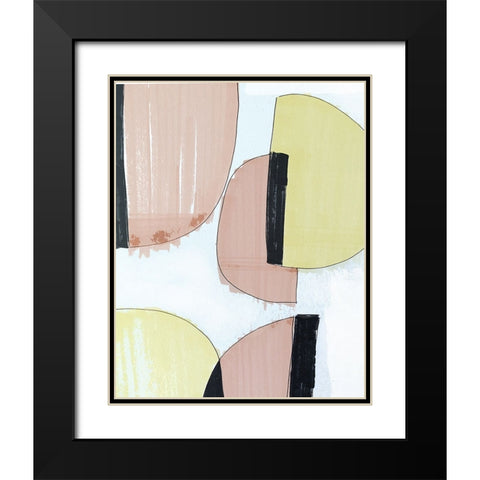 In Shape I Black Modern Wood Framed Art Print with Double Matting by Smith, Karen