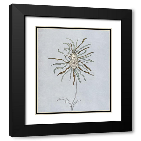 Wildfleur I Black Modern Wood Framed Art Print with Double Matting by Smith, Karen