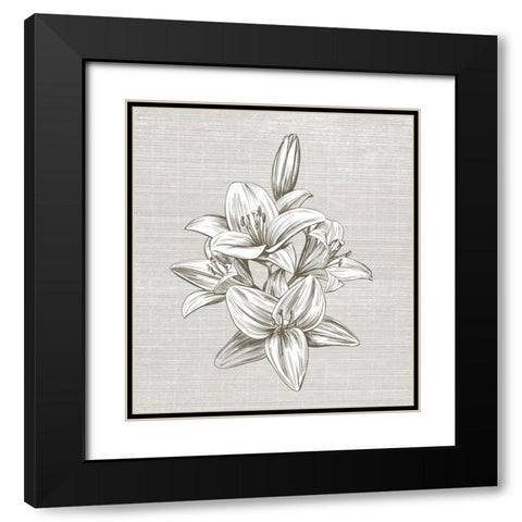 Sepia II Black Modern Wood Framed Art Print with Double Matting by Smith, Karen