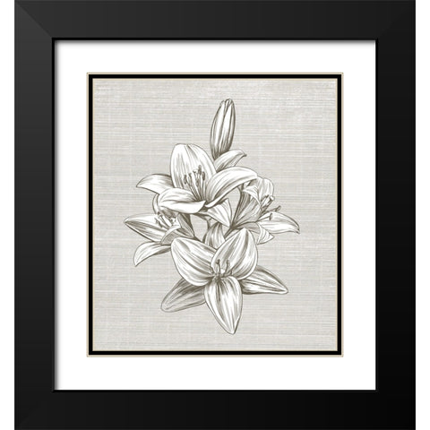 Sepia II Black Modern Wood Framed Art Print with Double Matting by Smith, Karen