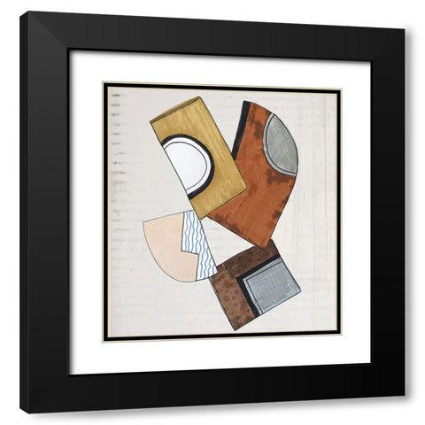 Dis Joint I Black Modern Wood Framed Art Print with Double Matting by Smith, Karen