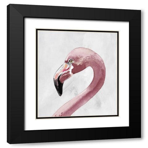 Long Neck I Black Modern Wood Framed Art Print with Double Matting by Smith, Karen