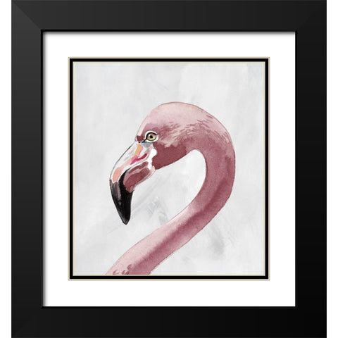 Long Neck I Black Modern Wood Framed Art Print with Double Matting by Smith, Karen