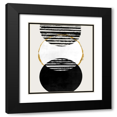 Inside Out II Black Modern Wood Framed Art Print with Double Matting by Smith, Karen