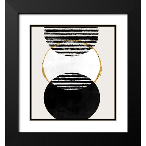 Inside Out II Black Modern Wood Framed Art Print with Double Matting by Smith, Karen