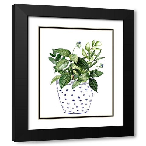 In the Pot I Black Modern Wood Framed Art Print with Double Matting by Smith, Karen