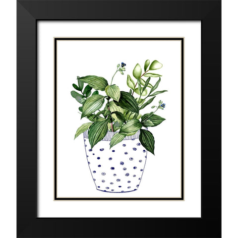 In the Pot I Black Modern Wood Framed Art Print with Double Matting by Smith, Karen