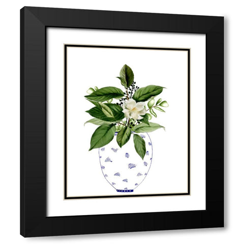 In the Pot II Black Modern Wood Framed Art Print with Double Matting by Smith, Karen