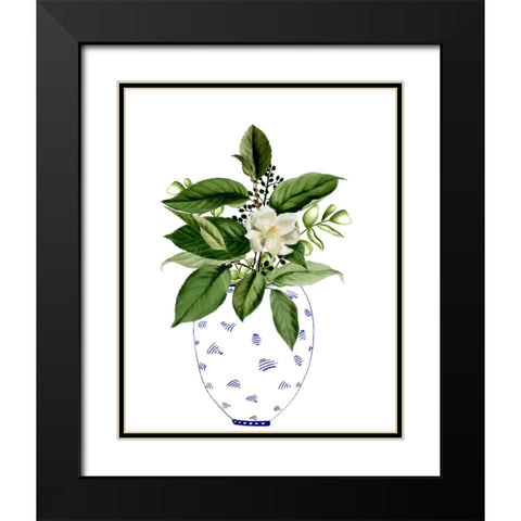 In the Pot II Black Modern Wood Framed Art Print with Double Matting by Smith, Karen