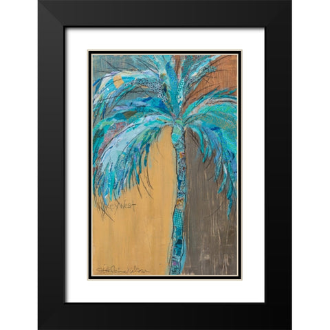 Palm in Brown Black Modern Wood Framed Art Print with Double Matting by St Hilaire, Elizabeth