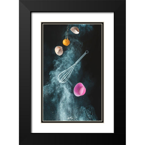 Kitchen mess Black Modern Wood Framed Art Print with Double Matting by Belenko, Dina