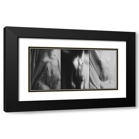 Untitled Black Modern Wood Framed Art Print with Double Matting by Bousca, Bogdan