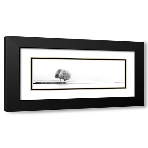 United #2 Black Modern Wood Framed Art Print with Double Matting by Huybrighs, Marc