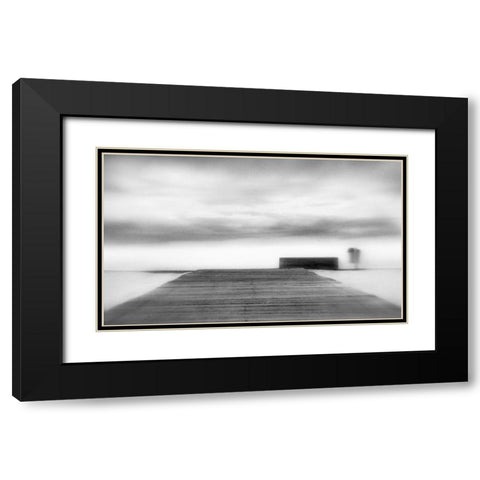 To The Skies From A Hillside Black Modern Wood Framed Art Print with Double Matting by Abrantes, Paulo